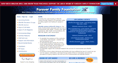 Desktop Screenshot of foreverfamilyfoundation.org