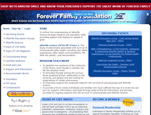 Tablet Screenshot of foreverfamilyfoundation.org